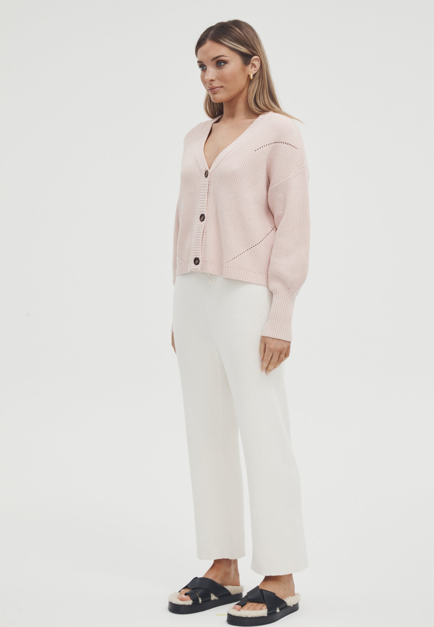 Coastline Crop Cardigan by Legoe Heritage