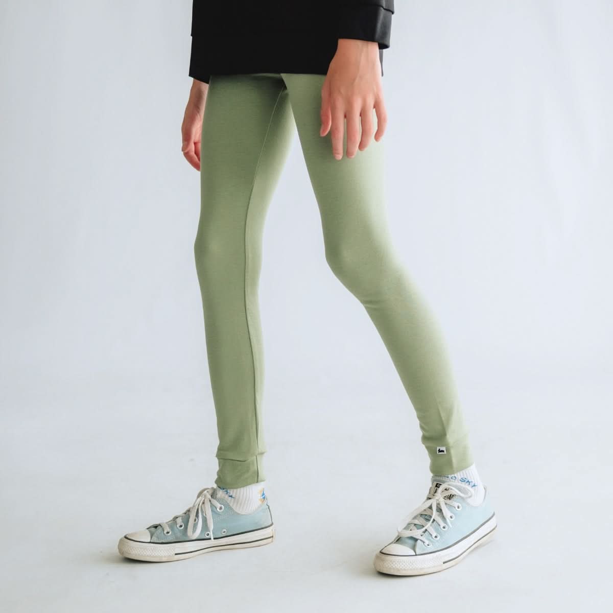 Youth Bamboo Leggings | Sage