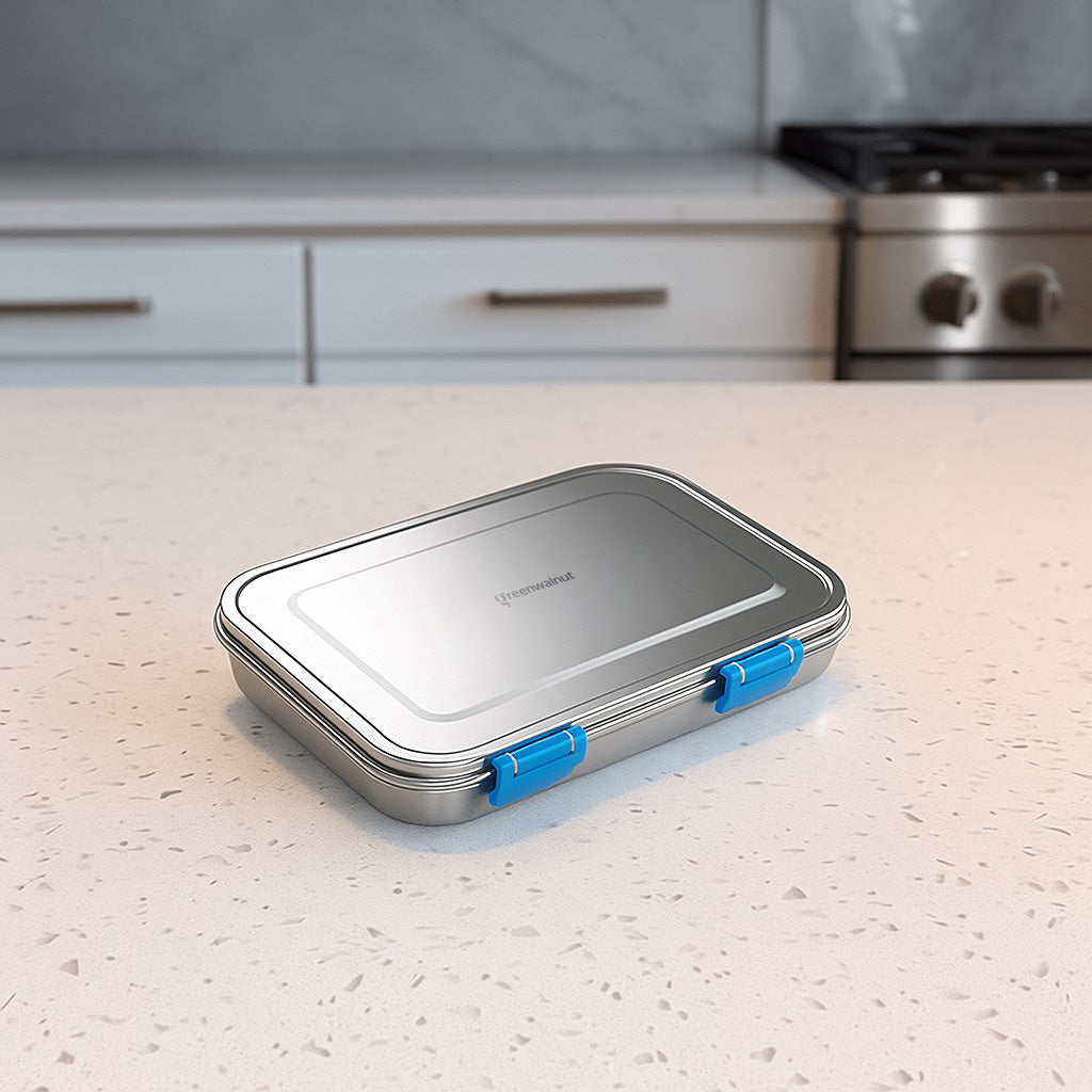 Boîte à déjeuner anti-fuite en acier inoxydable avec compartiments – Style Bento pour enfants et adultes