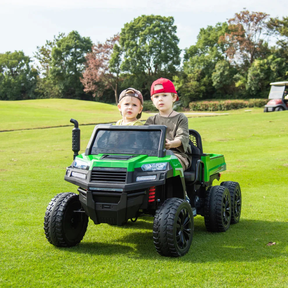 TRACTEUR 6 ROUES 2026 24V 2 PLACES POUR ENFANTS AVEC TÉLÉCOMMANDE