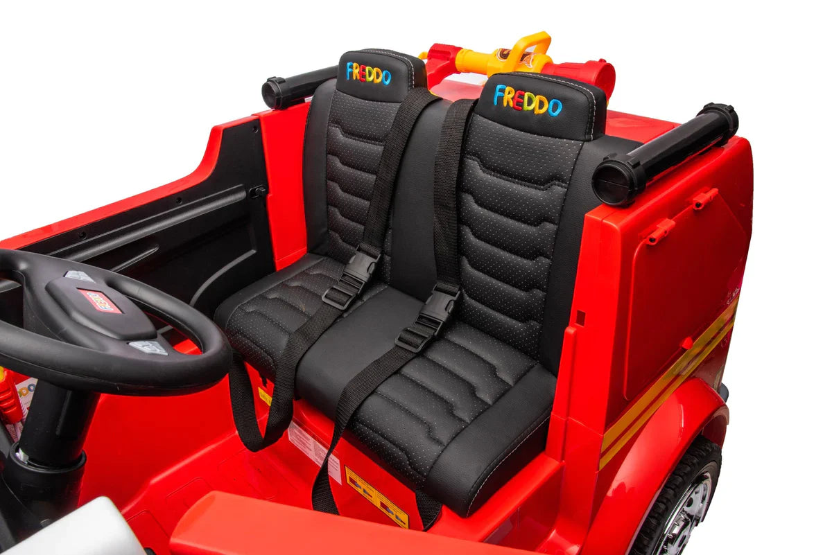Camion de pompier 24V 2026, voiture électrique biplace pour enfants avec télécommande