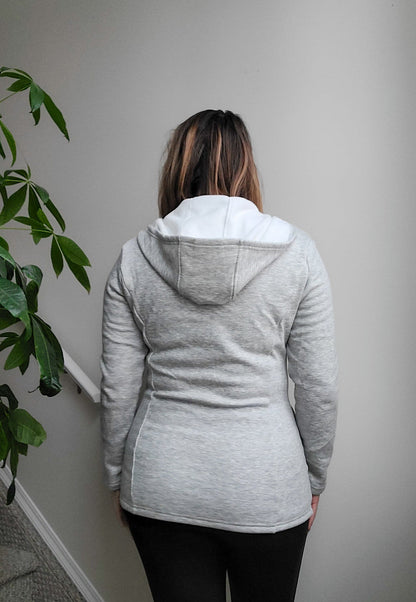 2-in-1 Fleece Baby-Carrying Hoodie