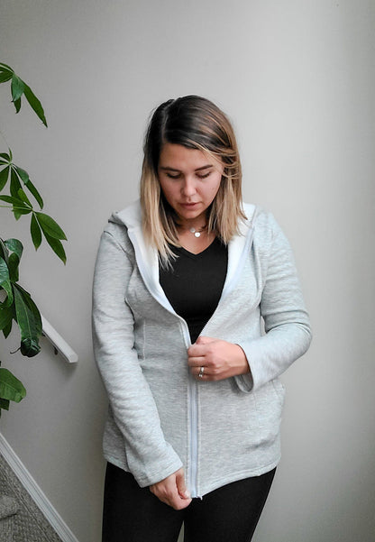 2-in-1 Fleece Baby-Carrying Hoodie