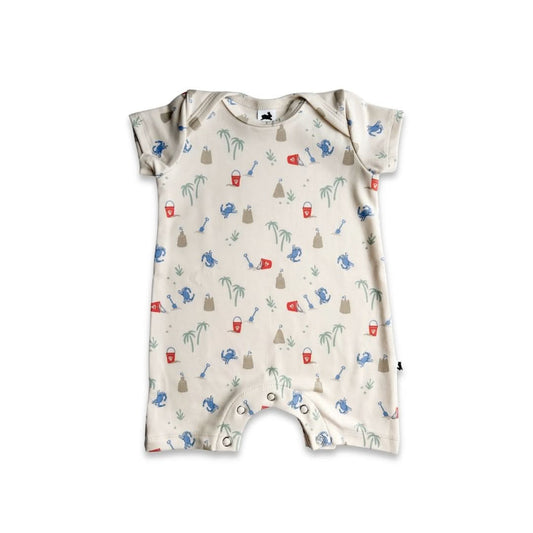 Barboteuse courte en bambou pour bébé | Je creuse