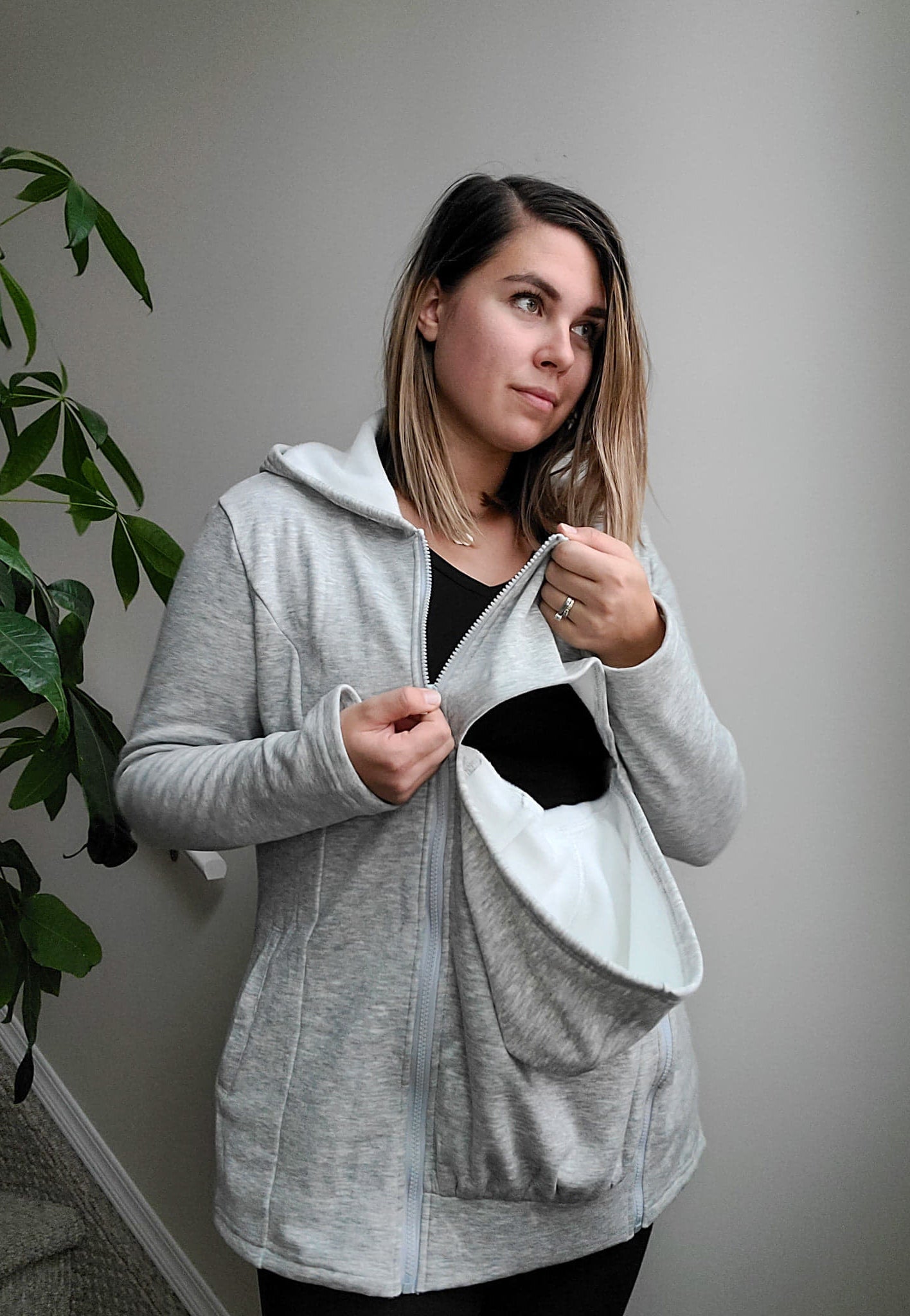 Hoodie en polar 2-en-1 pour portage