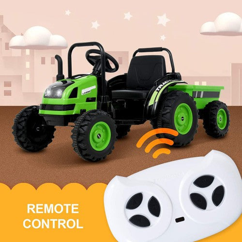 Voiture électrique pour enfants tracteur 6V 2026 avec télécommande et remorque détachable