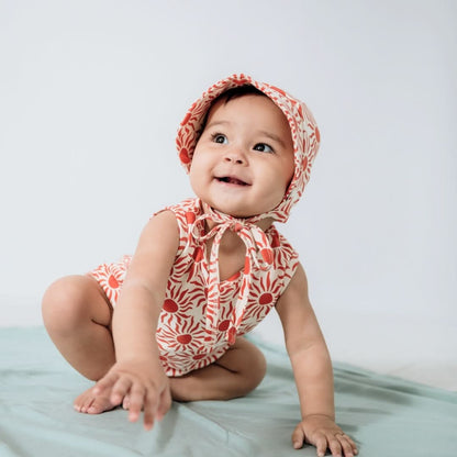 Grenouillère débardeur en bambou pour bébé/enfant avec boutons-pression | Sunkissed