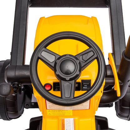 Voiture électrique 12V pour enfant avec télécommande Tracteur Pelleteuse