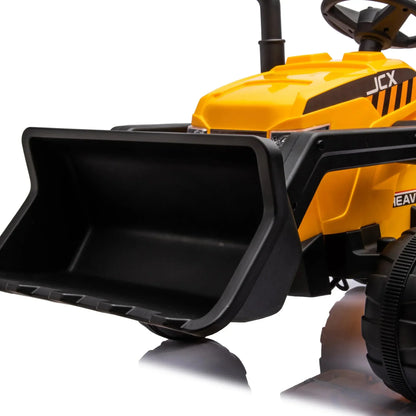 Voiture électrique 12V pour enfant avec télécommande Tracteur Pelleteuse
