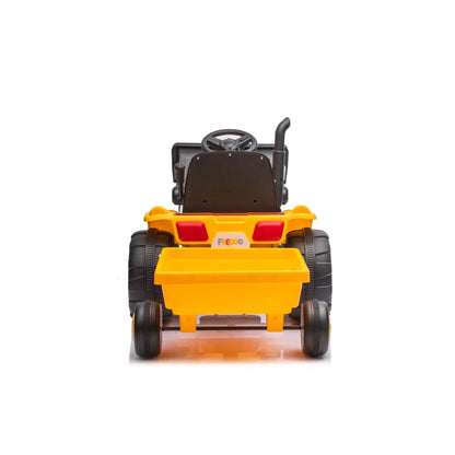 Voiture électrique 12V pour enfant avec télécommande Tracteur Pelleteuse