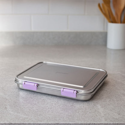 Stainless Steel Leak Proof Lunch Box with Compartments – Bento Style for Kids & Adults