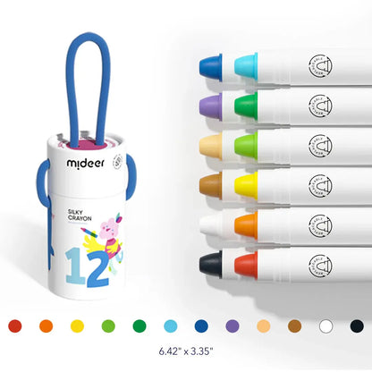 Crayon Soyeux 12 Couleurs