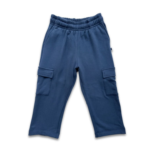 Pantalon cargo polaire en bambou pour enfant | Marine