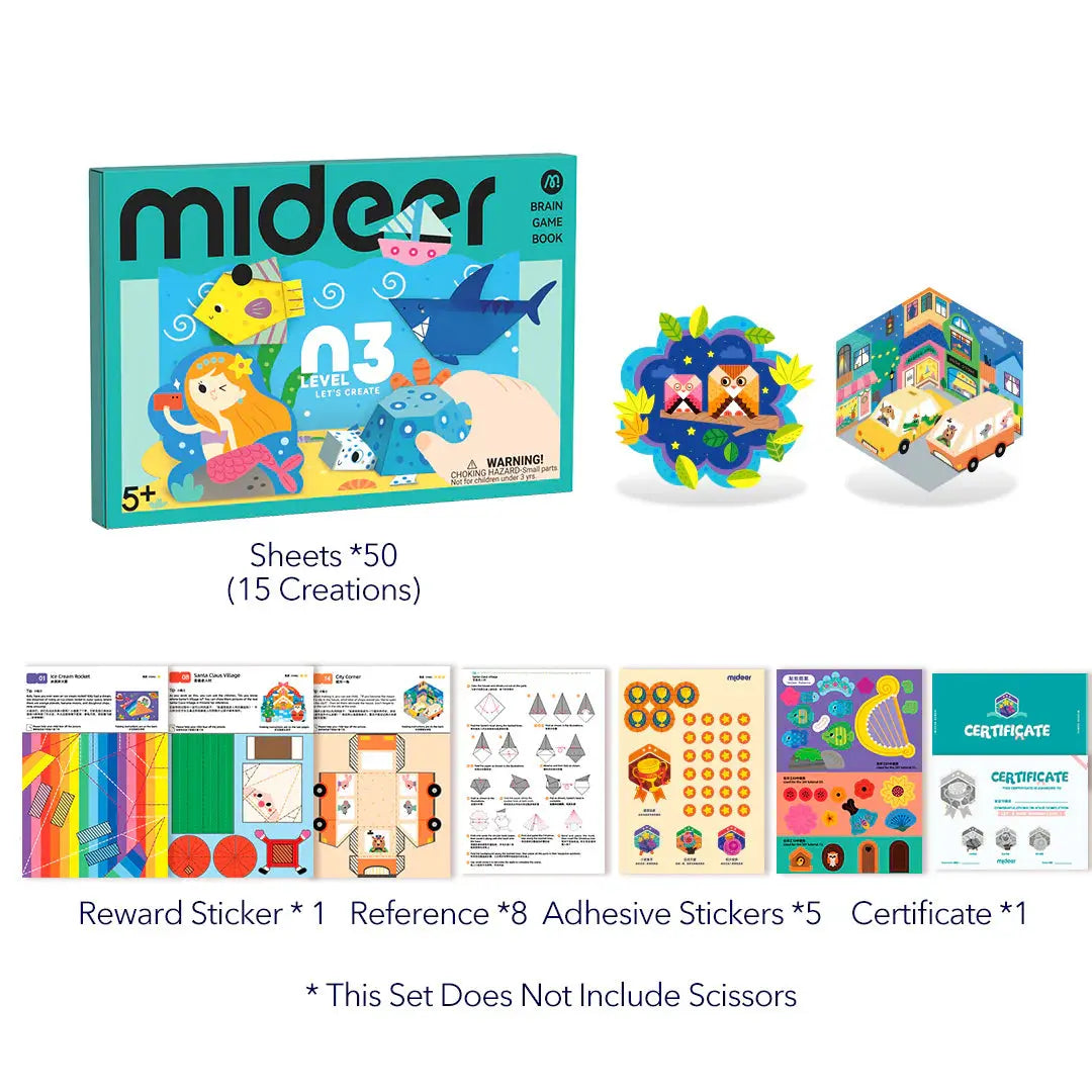 Brain Game Book: Let's Create Level 3