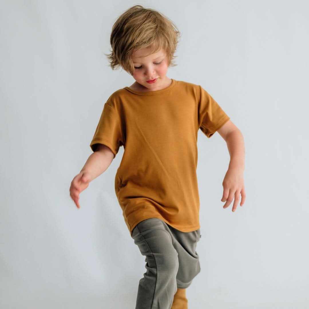 T-shirt en bambou pour enfant | Noir