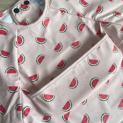 Bavette imperméable à manches longues - Melon d'eau