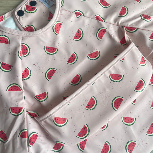Long-Sleeve Waterproof Bib - Watermelon
