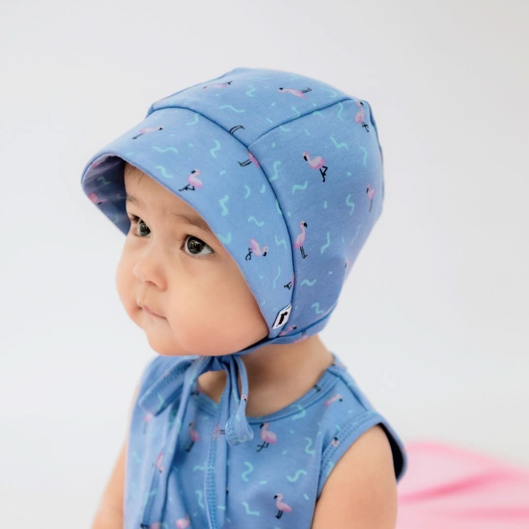 Chapeau de soleil en bambou pour bébés/enfants | Flamingo Fête