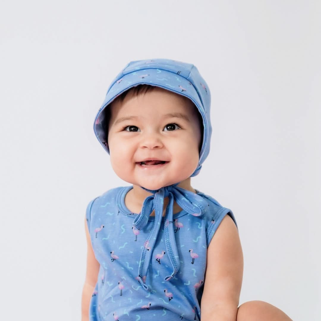 Chapeau de soleil en bambou pour bébés/enfants | Flamingo Fête