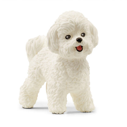 Curly Bichon Frise Dog Figure