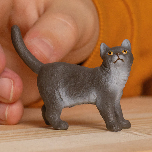 British Shorthair Cat Play Figure