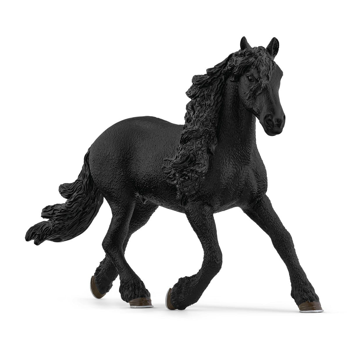 Majestic Black Friesian Stallion