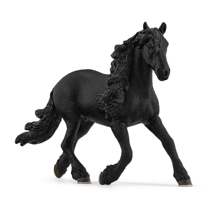 Majestic Black Friesian Stallion