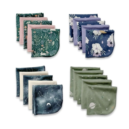 Bamboo Baby Washcloths (Pack Of 5) | Outer Space