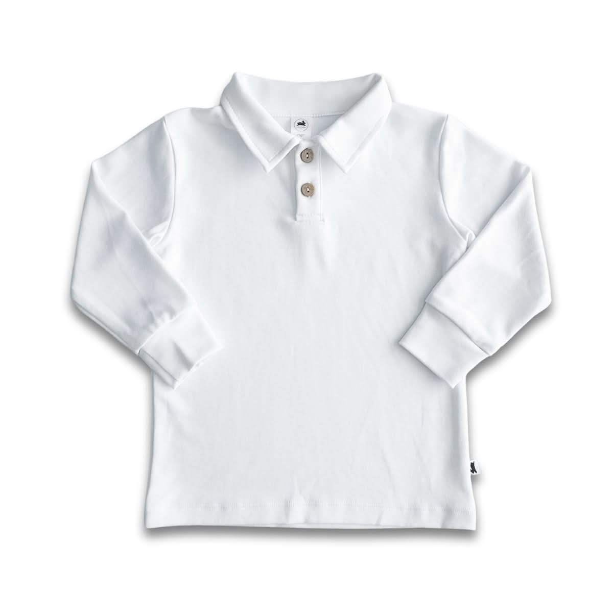 T-shirt de rugby en bambou pour enfant | Blanc