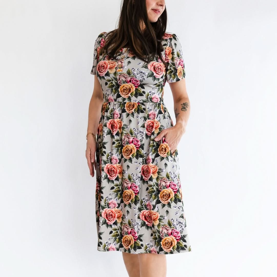 Ladies’ Bamboo Kaia Dress | Palm Fronds