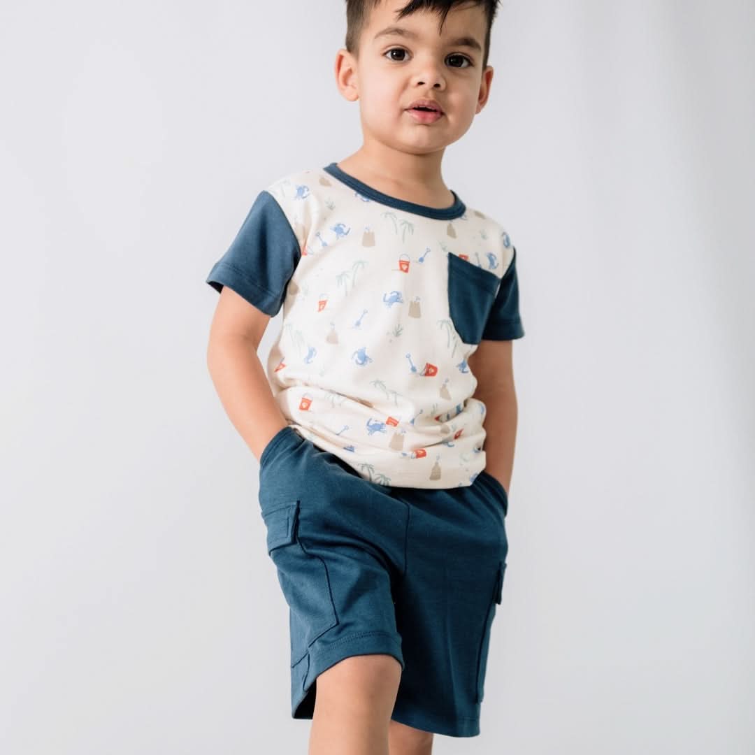 T-shirt de poche en bambou pour bébé/enfant | Sunkissed