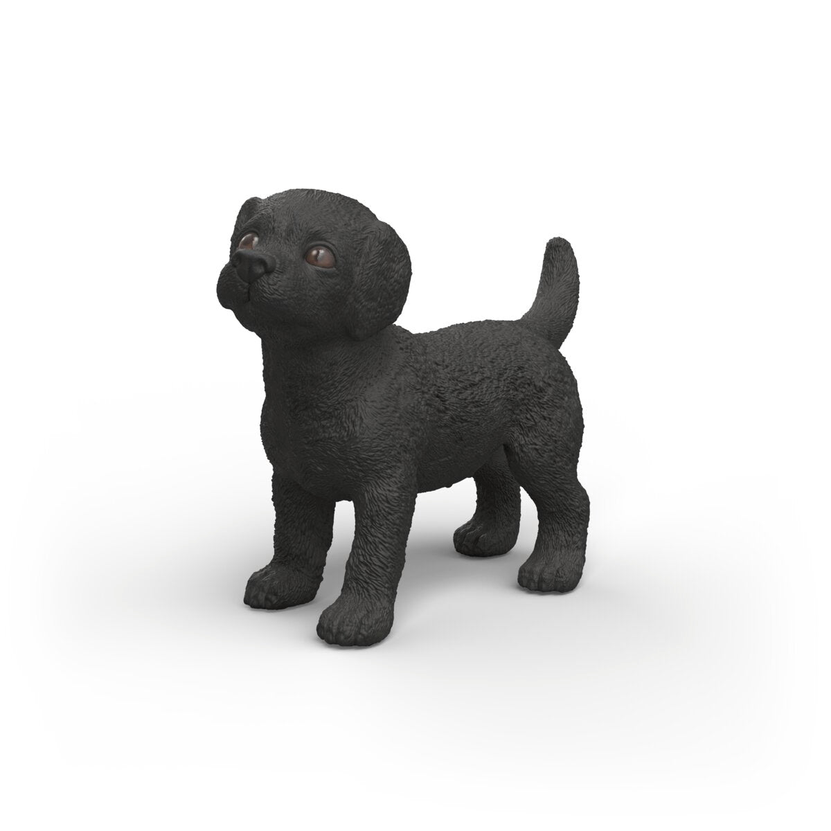 Figurine de chiot labrador noir vif
