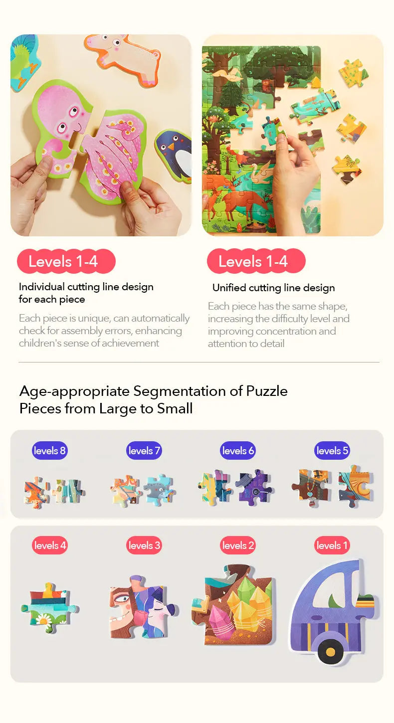 Level Up Puzzles - Level 1 Simple Animals