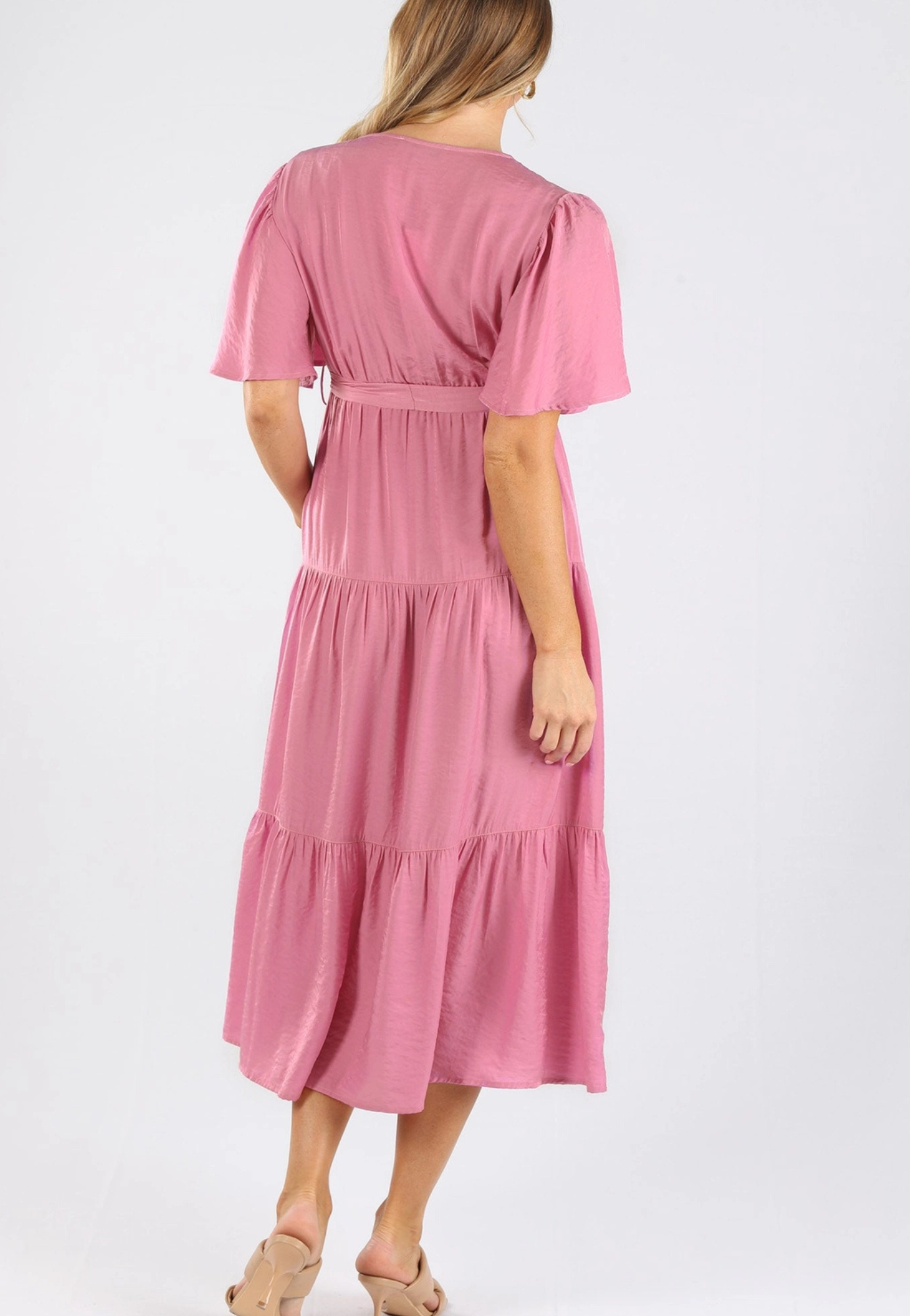 Cara Tie-Waist Maternity Maxi Dress