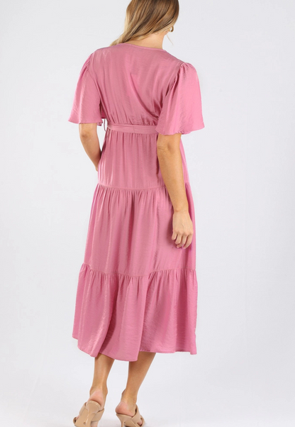 Cara Tie-Waist Maternity Maxi Dress