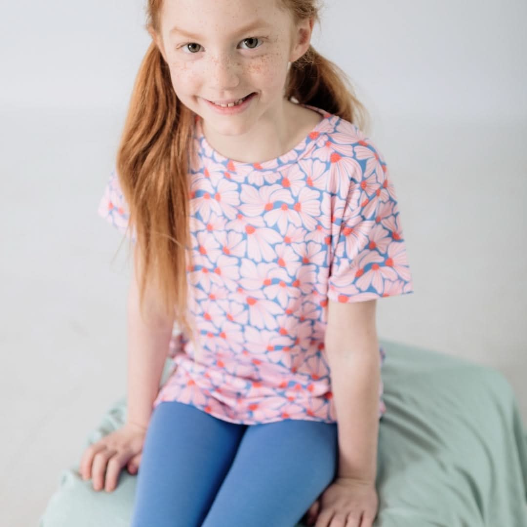 T-shirt en bambou pour bébé/enfant à imprimé intégral | Souvenirs côtiers