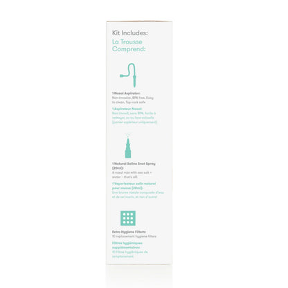 NoseFrida Le kit d'aspiration nasale avec solution saline