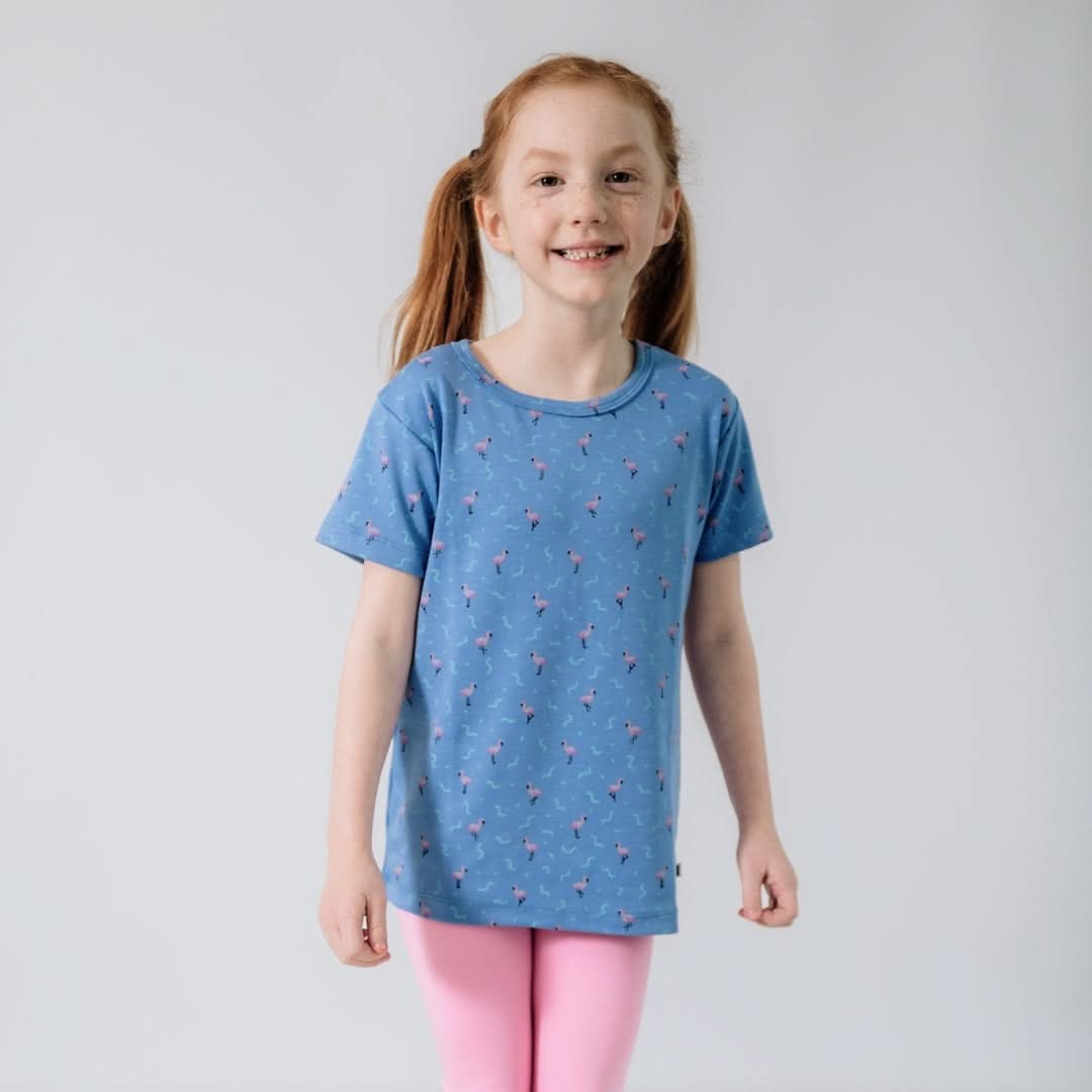 T-shirt en bambou pour bébé/enfant à imprimé intégral | Souvenirs côtiers