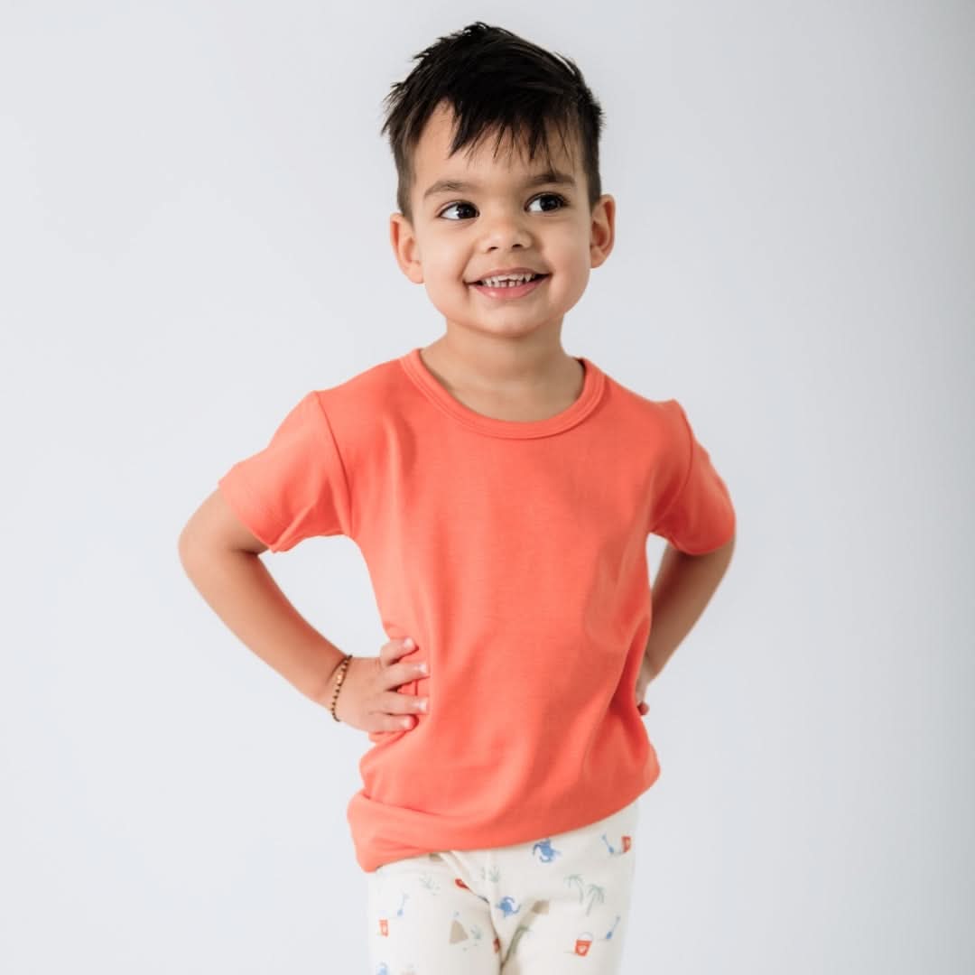 T-shirt enfant en bambou | Rose Taffy