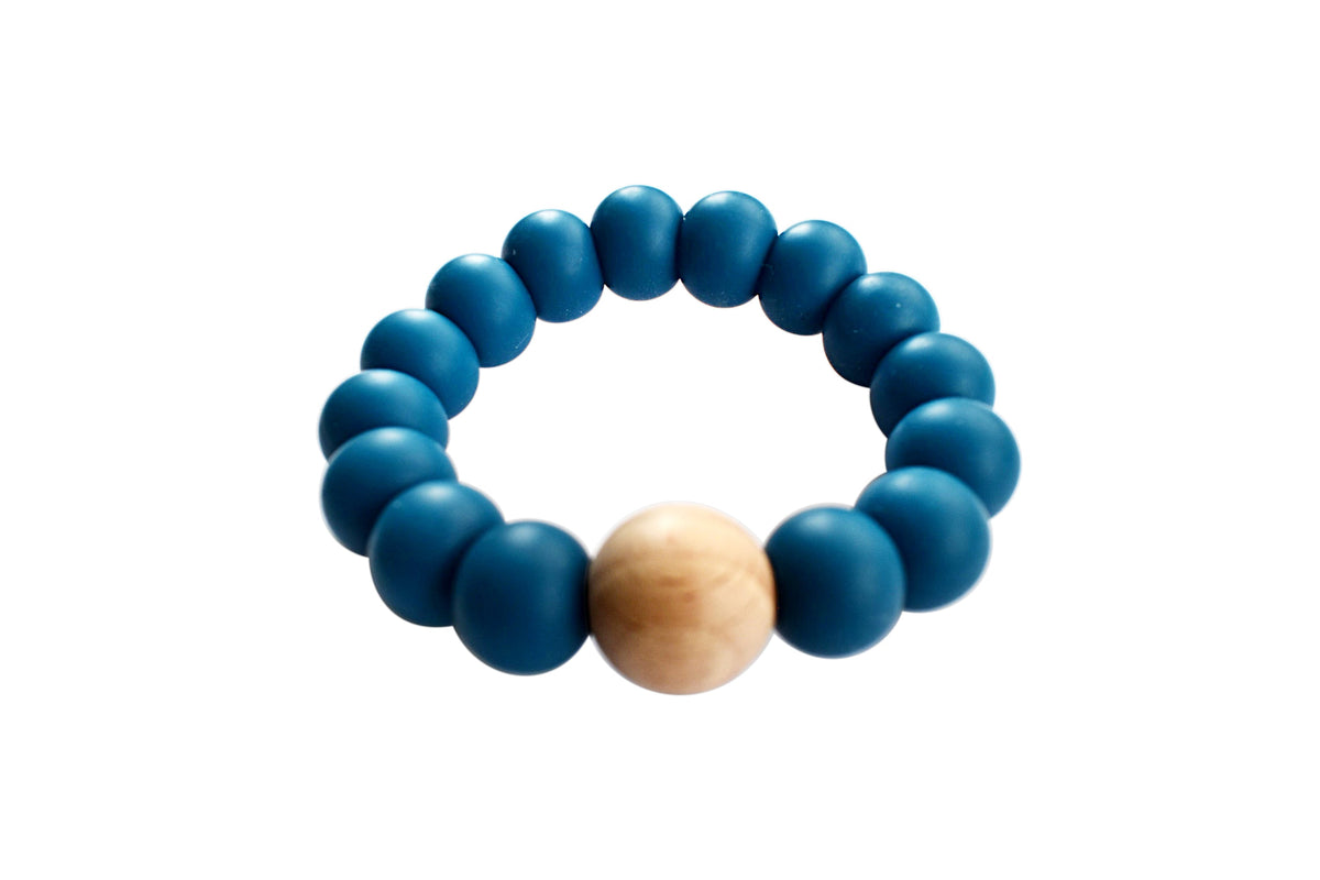 Mini Silicone and Wood Teething Ring