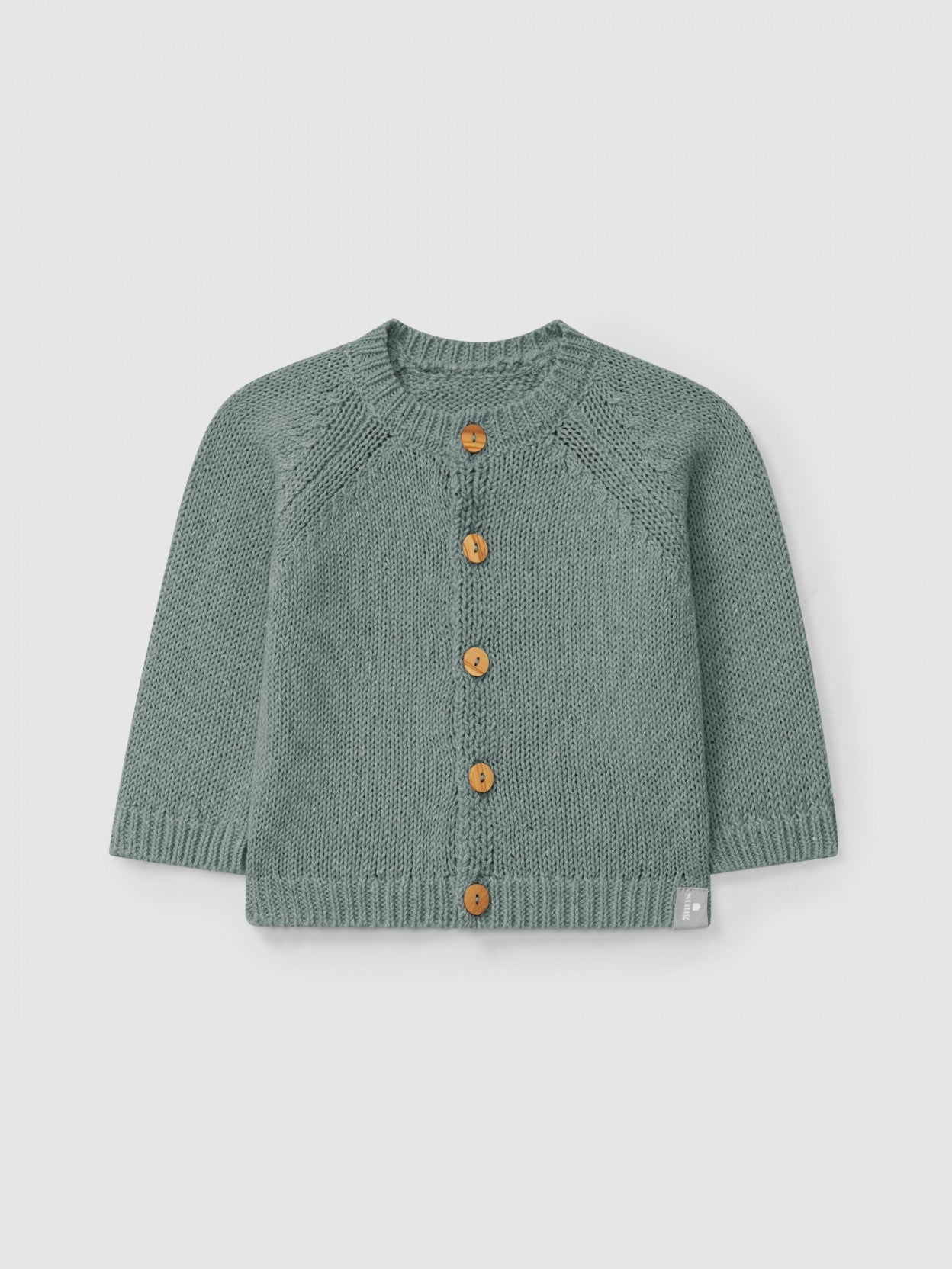 Gilet en maille col rond | Bleu menthe | Ajusté