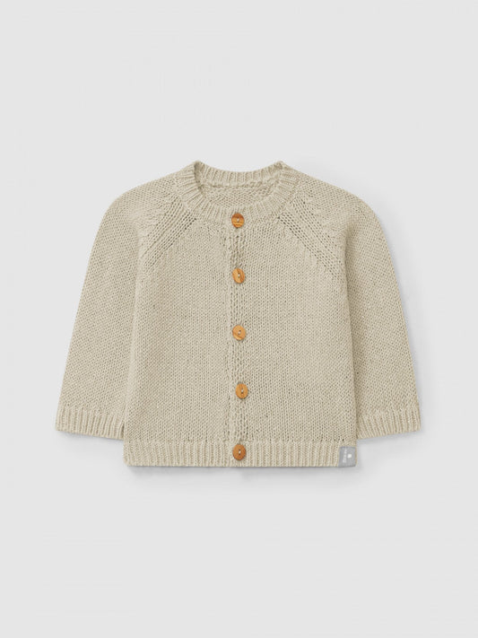 Gilet tricoté col rond | Lin | Confortable