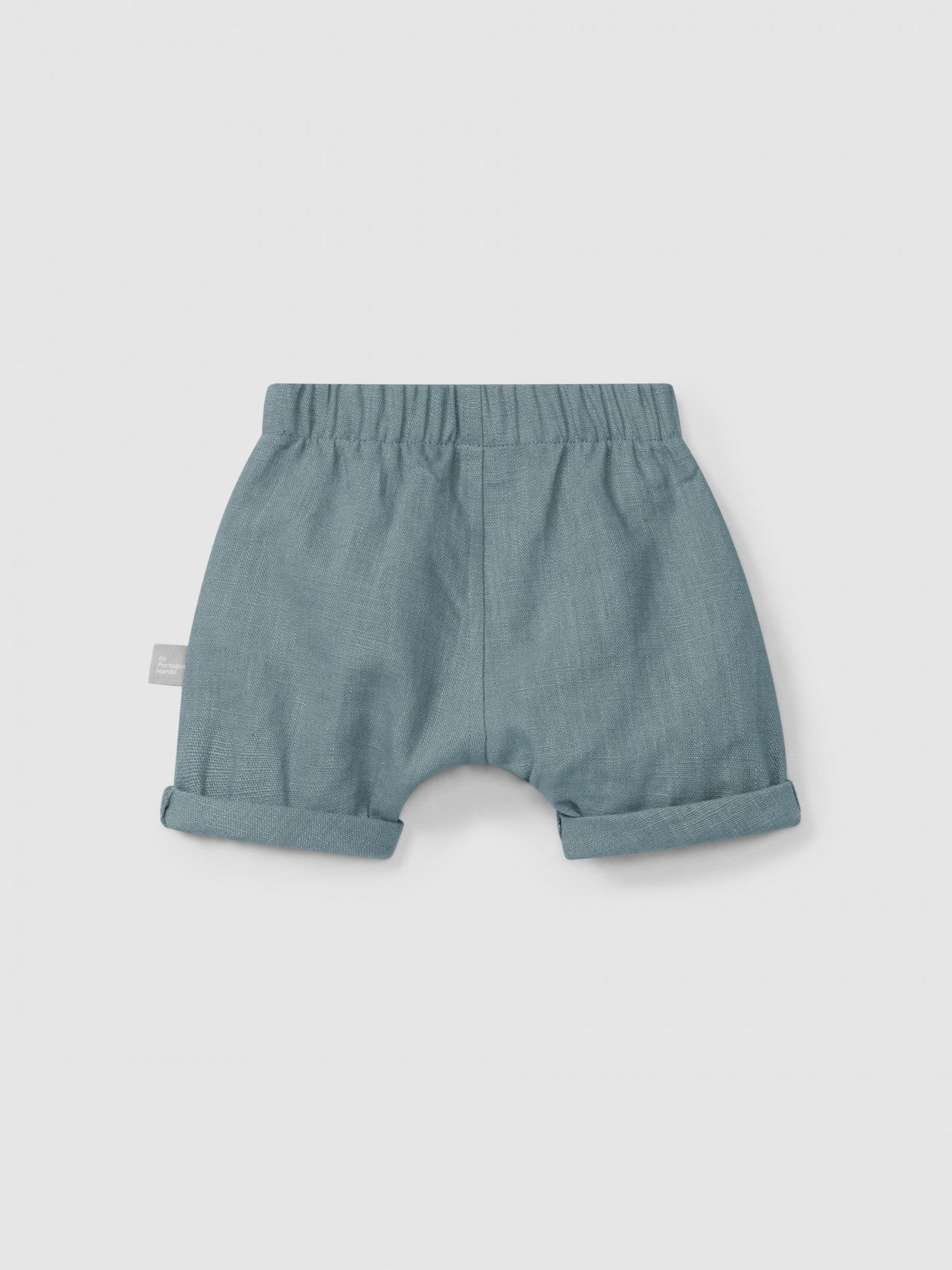 Short uni en lin avec coton | Bleu Menthe | Confortable