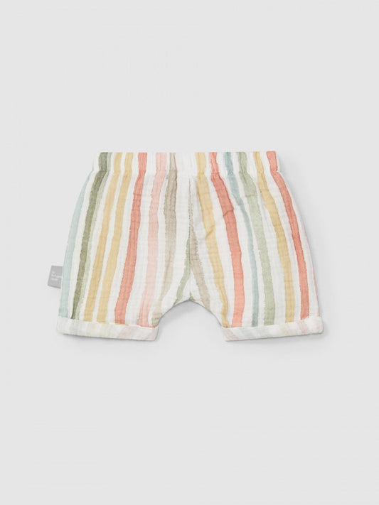 Short rayé multicolore | Multicolore | Coupe ajustée