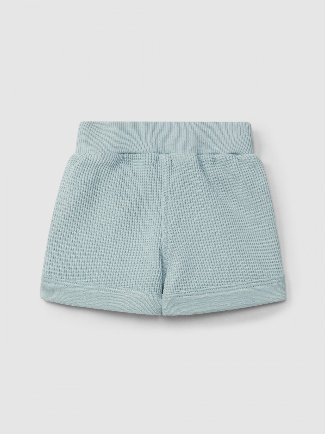 Shorts pull-up gaufrés | Bleu menthe | Ajusté