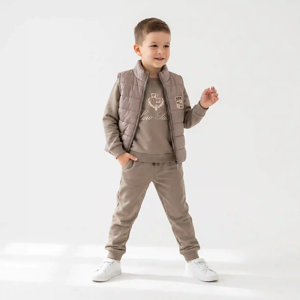 Coat of Arms Puffer Vest Set