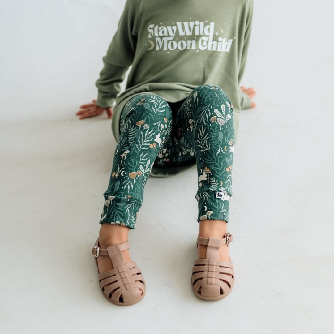 Kids' Bamboo Leggings | Umber