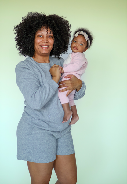 Maternity and Nursing Pajama Set