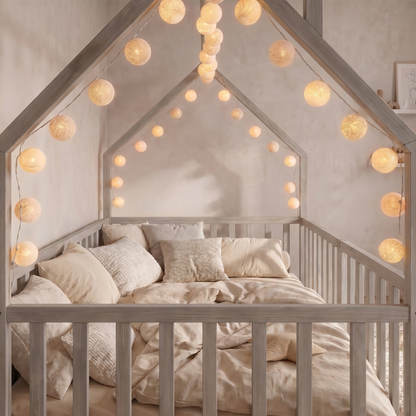 Lit maison KAI à barrières hautes