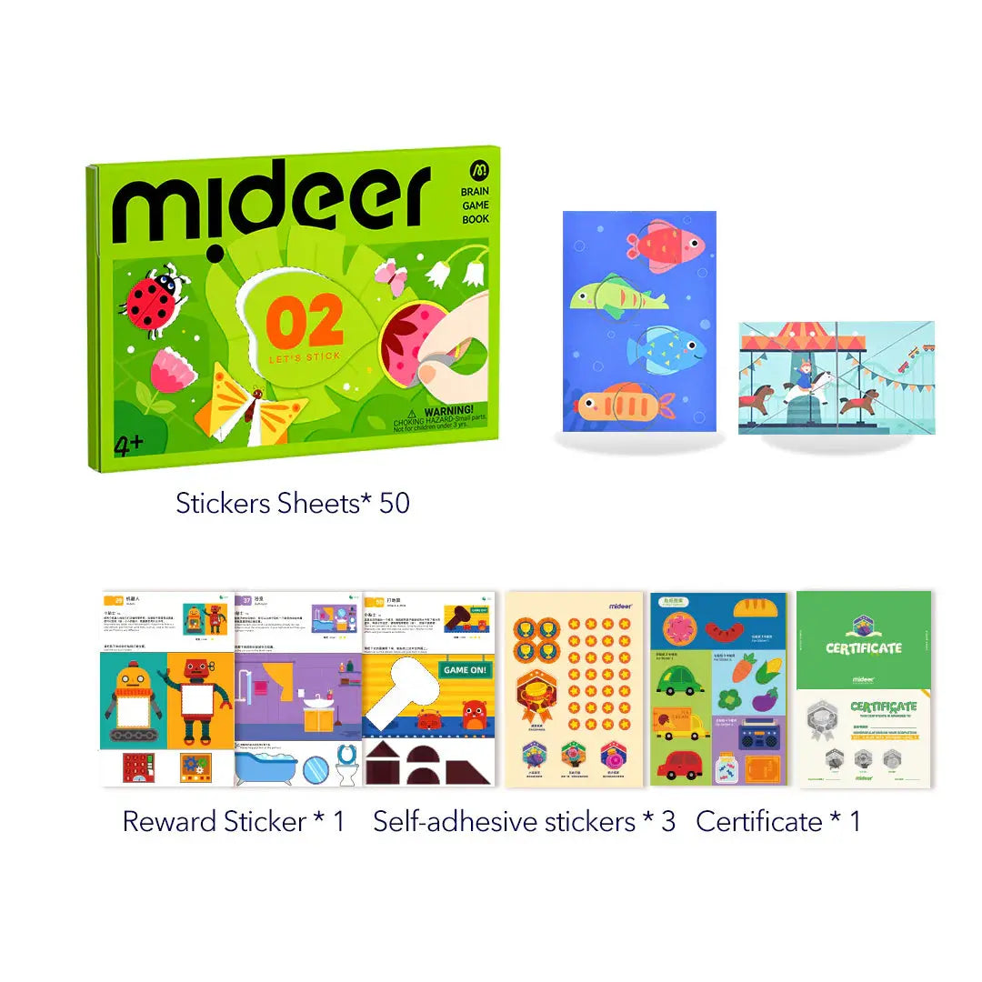 Brain Game Book: Let's Stick Level 2